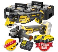 DEWALT KIT UTENSILI A BATTERIA MOLA UTENSILE MULTIFUNZIONE SMERIGLIATRICE 18V