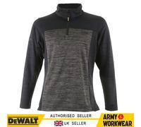Dewalt Ladies Quarter Zip Fleece Da Lavoro Maniche Lunghe Grigio/Nero