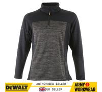 Dewalt Ladies Quarter Zip Fleece Da Lavoro Maniche Lunghe Grigio/Nero