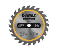 DEWALT Lama per sega circolare da costruzione DT20420 TCT 115 x 9,5mm x 24 denti