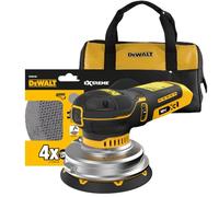 DEWALT Levigatrice roto-orbitale 18V XR BL 125mm con borsa morbida e 1 confezione di dischi abrasivi, DCW211KN-XJ