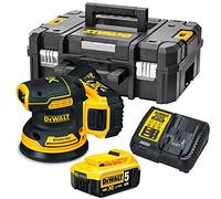 Levigatrice Roto-orbitale DeWALT DCW210P2 (2 x 5,0 Ah + DCB115 + TSTAK II)