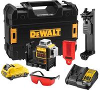 DeWalt DCE089D1R-QW Laser 3 linee 360° XR Litio 10,8V, 2.0 Ah - Giallo/Nero
