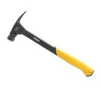 Dewalt Martello a testa liscia da 624 g, struttura in acciaio monopezzo e manico in acciaio spesso trattato termicamente per una lunga durata in cantiere.