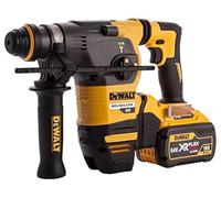 DeWalt Martello SDS+ da 54 V senza QCC con 2 batterie da 3 Ah e caricabatterie in una scatola di kit, giallo/nero, DCH333X2-GB, garanzia 3 anni