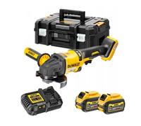 DeWalt Mini - Smerigliatrice brushless XR FLEXVOLT 54V 125mm con 2 batterie 54V/18V Li-Ion 6Ah Elettronica, Soft Start, Freno, Frizione e custodia TSTAK II, multicolore