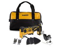DEWALT Multifunzione oscillante XR 18V borsa morbida DCS358KN-XJ | XR 18V brushless con borsa morbida, solo utensile, sistema di cambio rapido e luce LED per un controllo preciso