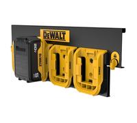 DEWALT Organizer per batterie, può contenere fino a 4 batterie, guida di montaggio, compatibile con sistema di archiviazione per officina (DWST82819)