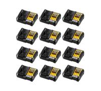 Dewalt pack da 12 caricabatterie dcb1104-12 (dcb1104 - 12v 18v) 8435587929314