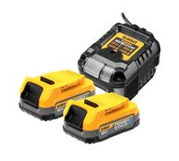 DEWALT DCB1102E2-QW kit 2 batterie 18v powerstack 1,7ah dcbp034 + dcb1102