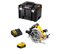 Dewalt sega circolare dcs570p1t (1 x 5,0 ah + dcb115 + tstak vi) 8435587915133