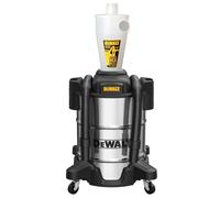 Dewalt Separatore con serbatoio in acciaio inossidabile da 10 galloni, efficienza 99,5%, filtro polvere ciclo ad alte prestazioni, collettore ciclone polvere, DXVCS003, 1 unità, bianco