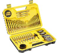 DEWALT SET 100 PUNTE-INSERTI-BIT-FRESA TAZZE PER TRAPANO AVVITATORE +VALIGETTA