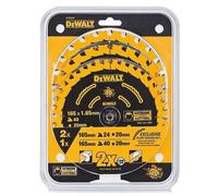 DEWALT Set 3 lame circolari 2x165x20x24z DT10397-QZ