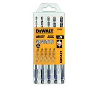 DEWALT Set 5 Punte Multimateriale Muro-Legno-PVC Attacco, DT60099-QZ
