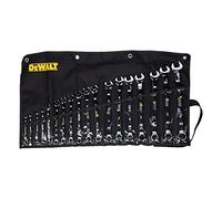 DEWALT Set di 18 chiavi miste angolate a 15° ISO 3318 DIN 3113 7-24 mm