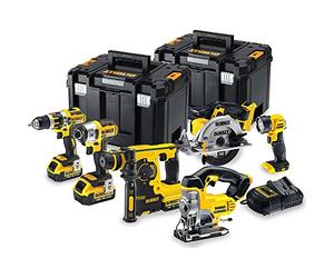 DeWalt - Set di 6 Strumenti agli Ioni di Litio, da 18 V, XR (3 x 4,0 Ah) + Valigetta Tstak, Codice dell’Articolo: DCK699M3T