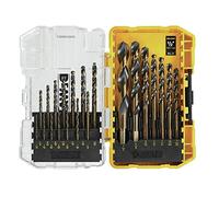 DEWALT Set di punte da trapano, 21 pezzi, 135 gradi, elica di 31 gradi, rivestimento in ossido nero, per plastica, legno e metallo (DWA1181)