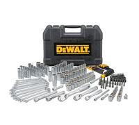 DEWALT Set di strumenti meccanici, unità da 1/4" e 3/8" e 1/2", SAE/Metric, 205 pezzi (DWMT81534)
