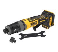 DEWALT Smerigliatrice diritta compatta Brushless 18V XR, DCG420N-XJ | Smerigliatrice diritta brushless 18V XR con 4 velocità, freno elettronico, frizione, luce LED e doppio mandrino.