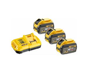 DEWALT Starter Set Flexvolt 3x Batteria, 54V/162Wh DCB118X3-QW Quantità:1