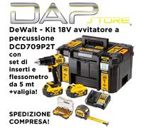 Kit trapano avvitatore Dewalt con valigia ed accessori DCZ100P2KT-QW
