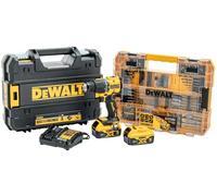 DEWALT DCD799P2T-QW avvitatore percussione 18v brushless 13mm 74Nm 2 batterie...