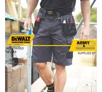 DeWalt Uomo Lavoro Pantaloncini Grigio Tufo Antistrappo Cargo Holster Tasca Nei