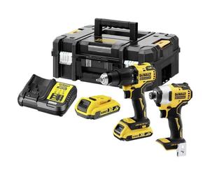 DeWalt, Zestaw Combo 18V DCD709+DCF809 2x2 0Ah DEWALT