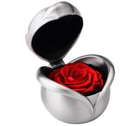 Dewanxin Rosa Eterna, Rose Stabilizzate, Fiore Mai Appassito, Artificiali Fresca Conservato, con Confezione Regalo, Regalo per Festa della Mamma San Valentino Anniversario di Matrimonio(Rosso Rose)