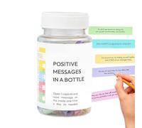 dewdat 50 Messaggi Positivi In Bottiglia, Kit Di Cura Personale Per La Mediazione, Lettere Di Pillole D'Amore Scritte Innovative, Regali Di Affermazione, Regali Uniche