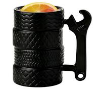 dewdat Mug À Outils | Gobelet En Céramique Avec Poignée De Clé | Mug Grande Capacité En Forme De Pneu | Pour Femmes, Hommes, Adultes, Maman, Papa, Amis, Passionnés De Voitures, Bureau, Maison