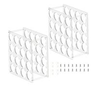 dewdat Organisateur de Papier Créatif,2 Pièces Support en Acrylique Transparent,16 Trous Organisateur De Stockage Créatif | pour Bureau Organisation Maison Atelier Pièce
