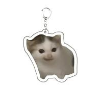 dewdat Portachiavi Gattino - Portachiavi Animale in Acrilico | Charm Animale Accessorio Moda Per Donna Zaino Borsa Regalo Scolastico