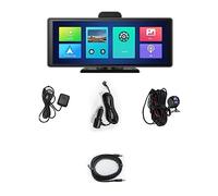 Dewedrt 10.26 Pollici CarPlay Wireless e Android Auto Dash Cam ADAS 4K DVR Bluetooth Audio AUX Navigazione GPS Registratore Video