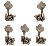 Dewedrt 5 Pcs Chitarra Vintage Basso Aperto Perni di Accordatura Pin Macchina Sintonizzatori 1L4R per 5 Corde Basso Bronzo