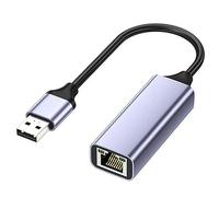 Dewedrt Adattatore USB A RJ45 Ethernet USB3.0 PC Internet USB 1000Mbps Adattatore di Rete per Computer Portatile/TV Box