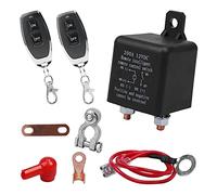 Dewedrt Interruttore di disconnessione della batteria remota, interruttore di disconnessione della batteria di controllo remoto senza fili, interruttore di controllo remoto doppio 12 V 200 A