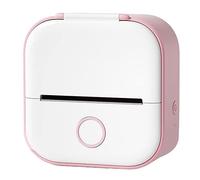 Dewedrt Mini Stampante da Tasca, Aggiornamento di Stampa Rapida Mini Stampante Termica Portatile, Stampante Fotografica Fili Bluetooth (Rosa)