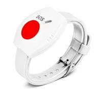 Dewedrt Pulsante Panico RF 315Mhz SOS Pulsante di Emergenza Sveglia per Anziani Braccialetto per Anziani GSM Allarme di Sicurezza Domestica