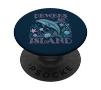 DEWEES ISLAND SC DOLPHIN SOUVENIR SPIAGGIA COLORATO PopSockets PopGrip Adesivo