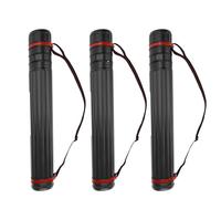 DEWEL 3 rotoli telescopici per poster A1, 45 - 75 cm, rotolo da disegno, farina per poster e lavagna a fogli mobili, carta, lunghezza e tracolla regolabili, in plastica