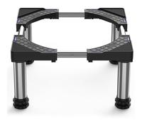 DEWEL Base per frigorifero, altezza della portata: 23-26 cm, base regolabile per lavastoviglie, congelatore, mobili da cucina e elettrodomestici, colore nero (regolabile 45-67 cm)