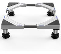 DEWEL Base per Lavatrice, Rialzo per Lavatrice di Regolabile, Base Frigorifero da Incasso, Larghezza Regolabile 44,5-67Cm, Aumento Altezza 13Cm-17Cm, Coloro: Bianco