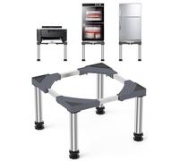 DEWEL Mini Base Per Frigorifero Rialzata, Altezza 33-36 CM, Base Per Lavastoviglie 45-67 CM Con 4 Piedini Robusti, Carico 200 KG Per Asciugatrice Armadio Frigorifero (Grigio)