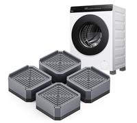 DEWEL Piedini Antivibrazione Universali, Rialzo 4 cm