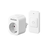 DEWENWILS KIT PRESE RADIO 16A 3680W INTERRUTTORE MAGNETICO | Presa wireless preprogrammata per lampade ed elettrodomestici, portata di 30 m, colore: bianco