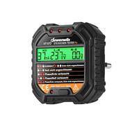 DEWENWILS Tester di presa con test RCD e display di voltaggio LCD, 6 tipi di diagnosi di errore, indicatore di tensione e alimentazione, test Fi, 48-250V/45-65Hz, CAT ll 300V