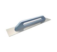 DEWEPRO® Frattazzo svizzera, Spatola Lisciante - Cazzuola per Intonaco - Acciaio Inossidabile 680 x 130 mm - Con Manico in Legno