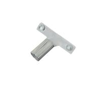 DEWEPRO Portamanico Per Spatola Facciata Con Attacco 24 mm - Supporto Per Spatola Larga Con Interasse Fori 8 cm - Staffa Robusta Con 2 Viti A Farfalla Per Spatole E Racla Verticali